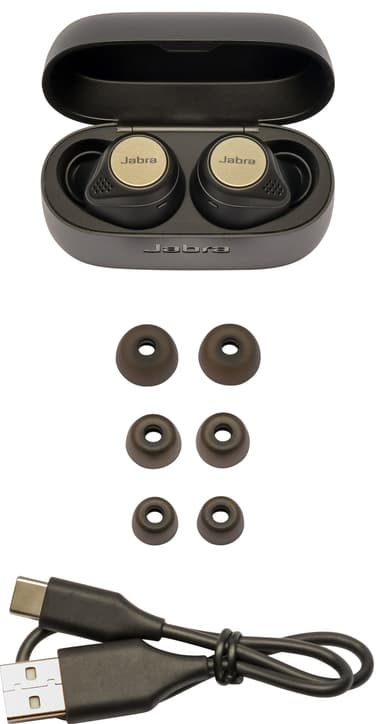 Jabra Elite Active 75t trådløse høretelefoner (Titanium Sort)