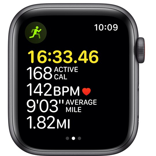 Apple Watch SE 44 mm LTE (Space Gray Alu/Midnight sportsbånd)