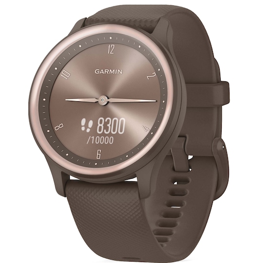 Vil ikke Overskyet øretelefon Garmin Vivomove Sport hybrid smartwatch (cocoa) | Elgiganten