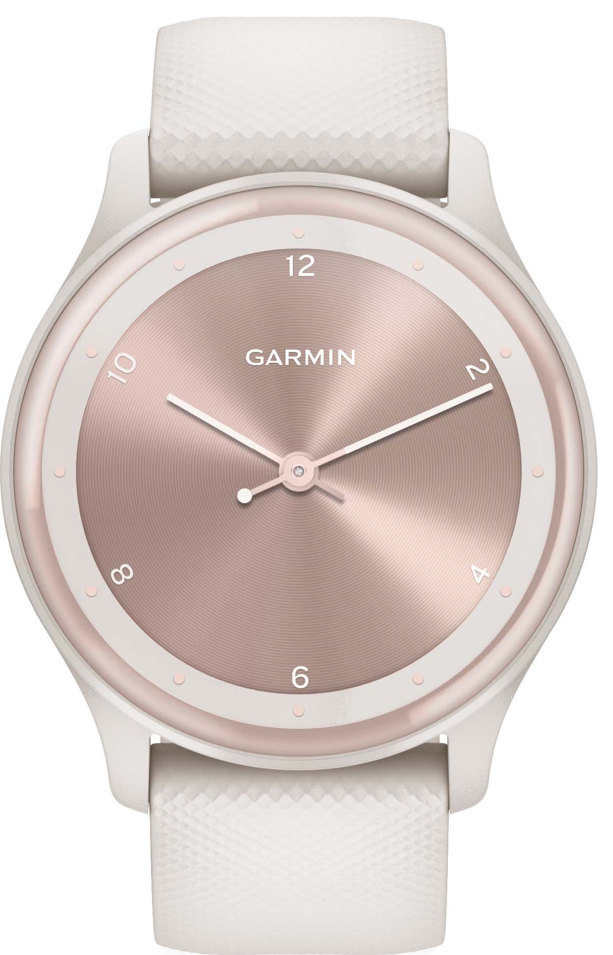 Besøg bedsteforældre Kom op Diskant Garmin Vivomove Sport hybrid smartwatch (ivory) | Elgiganten