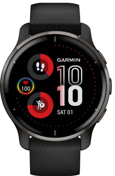 Garmin Venu 2 Plus GPS smartwatch (sort)