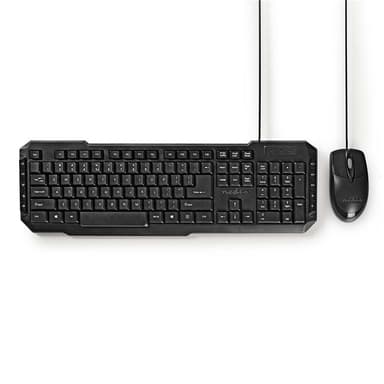 Mus og tastatur med kabel | 800 dpi mus | Tysk layout