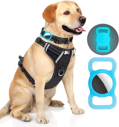 Apple AirTag holder til katte- / hundehalsbånd - Lys i mørke / blå