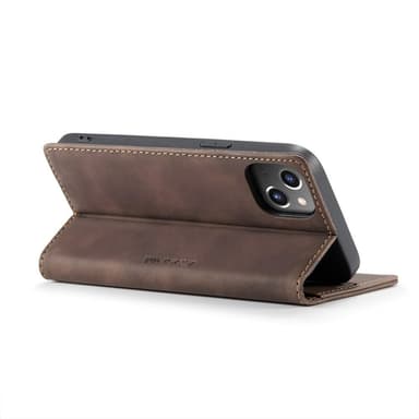 CASEME Retro tegnebog taske til iPhone 13 Pro - Kaffe