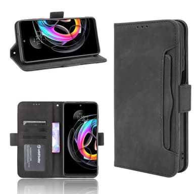 Motorola Edge 20 Lite Pung Stand Flip-telefonetui - Sort