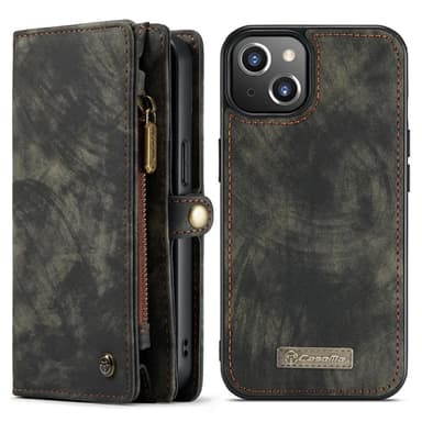 CASEME iPhone 13 2-i-1 Pung Telefonskal - Sort