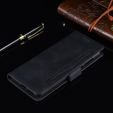 Wallet Stand Flip Phone Case til Samsung Galaxy A22 4G - Sort