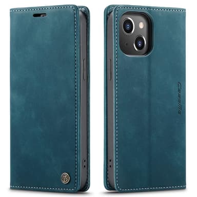 CASEME Retro tegnebog taske til iPhone 13 Pro - Blå