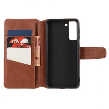 Nordic Covers Samsung Galaxy S22 Etui Essential Leather Maple Brown
