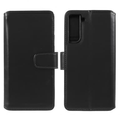 Nordic Covers Samsung Galaxy S22 Etui Essential Leather Raven Black Elgiganten Elgiganten