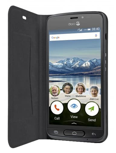 Doro 8040 flipcover (sort)