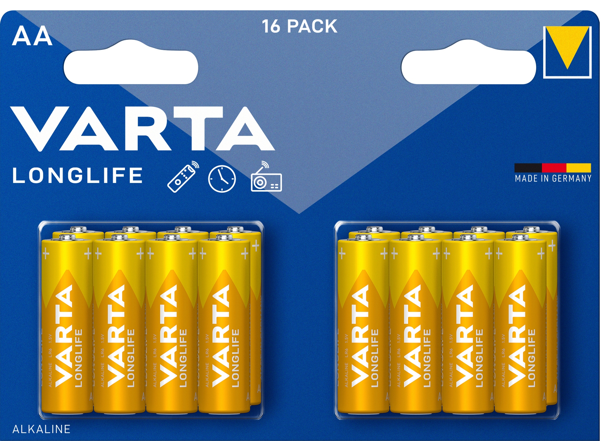 Varta Longlife AA-batterier (16-pak) thumbnail