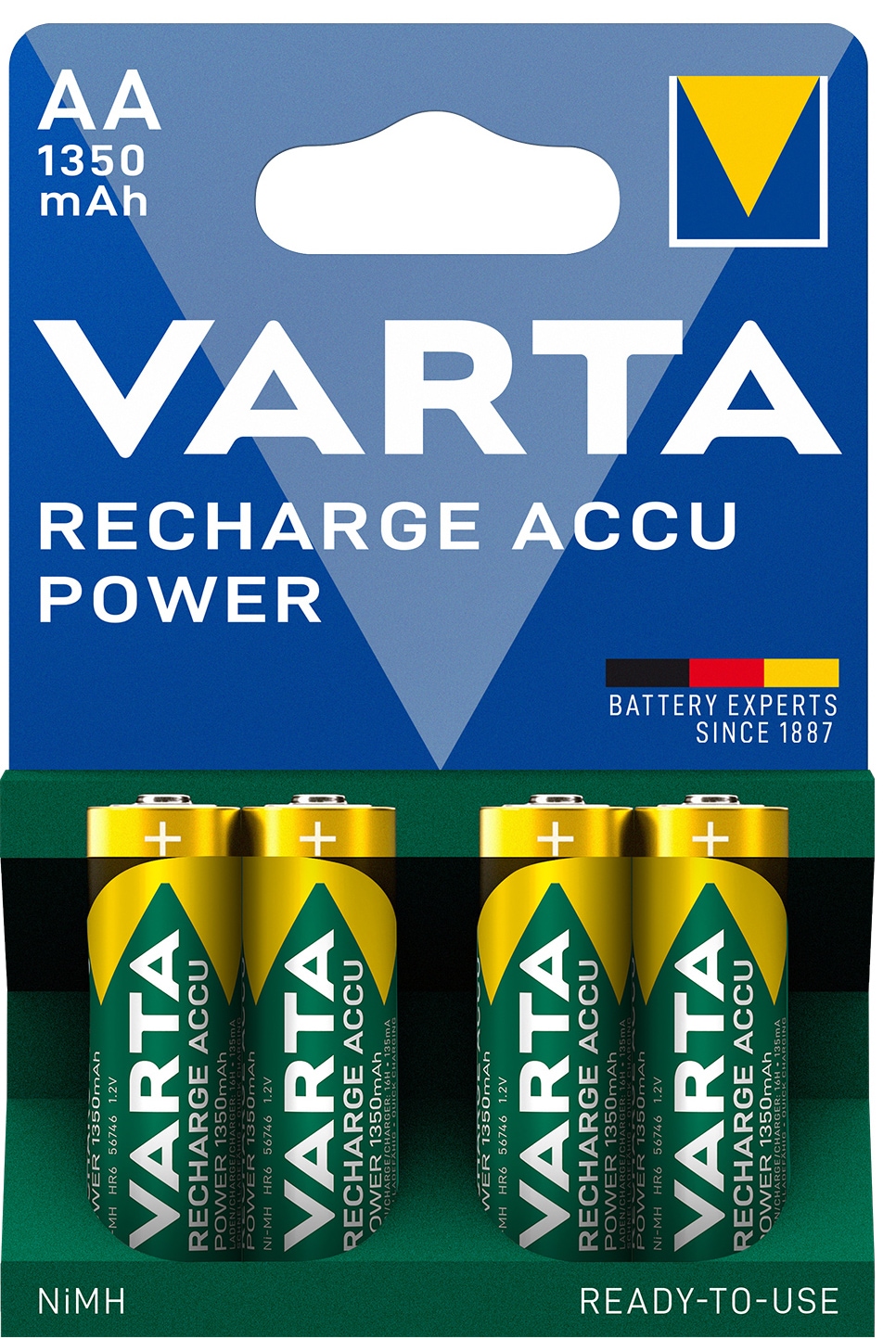 Varta Power AA 1350Mah-batteri (4 stk.) thumbnail