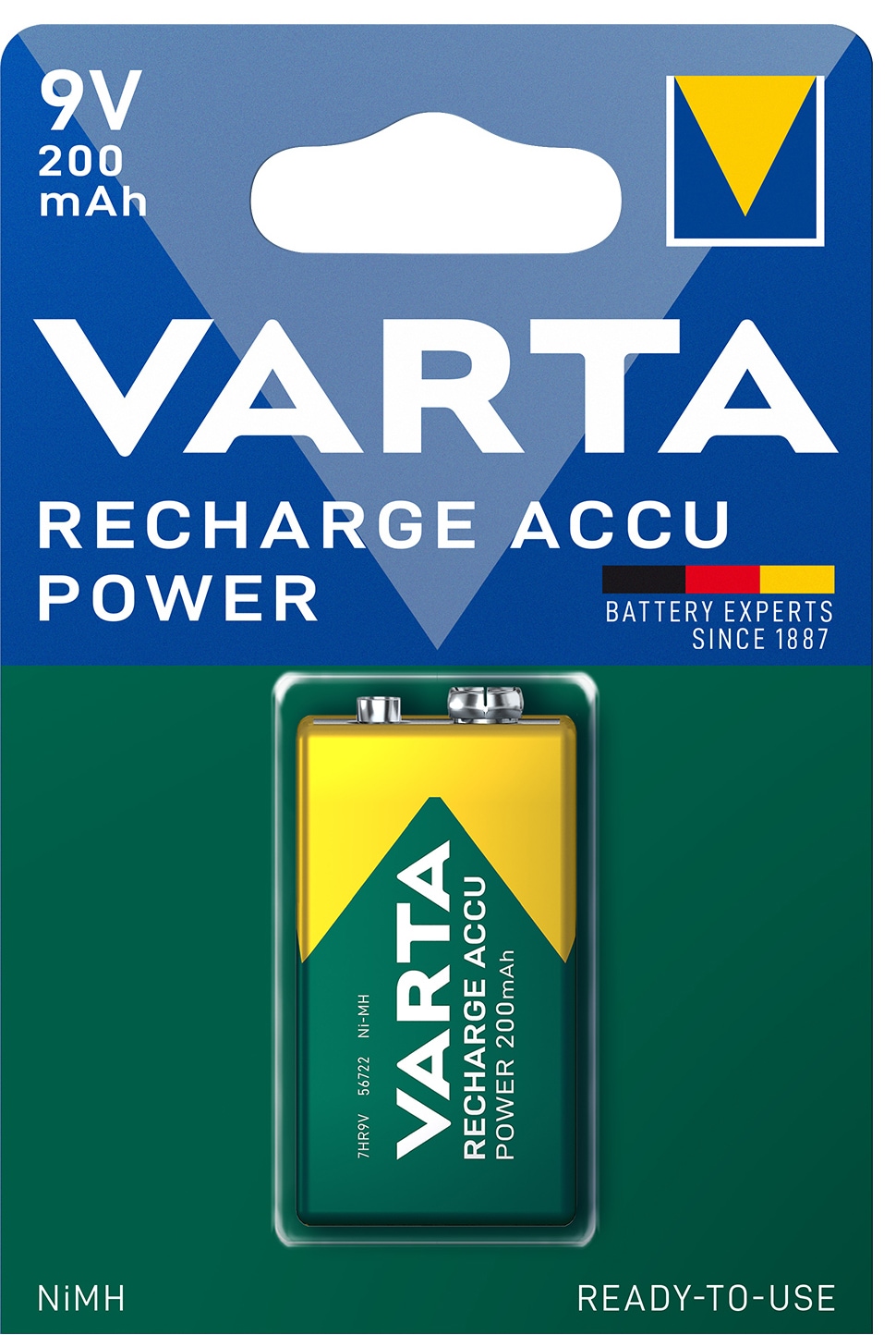 Varta Power 9V 200Mah-batteri (1-pak) thumbnail