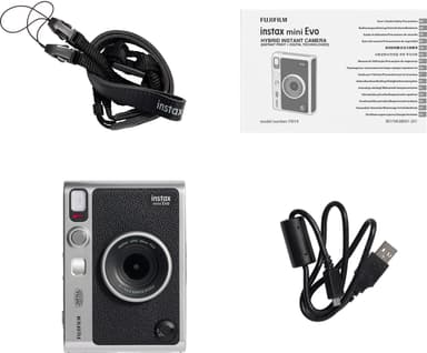 Fujifilm Instax Mini Evo kamera (sort)
