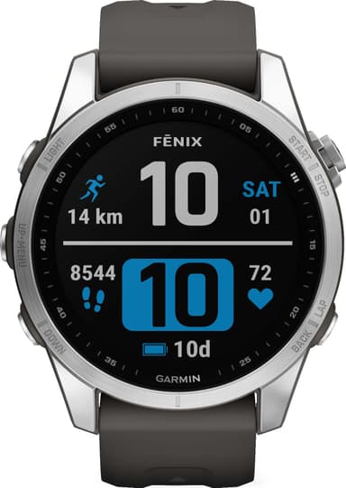 Garmin Fenix 7S smartur, 42mm (graphite)