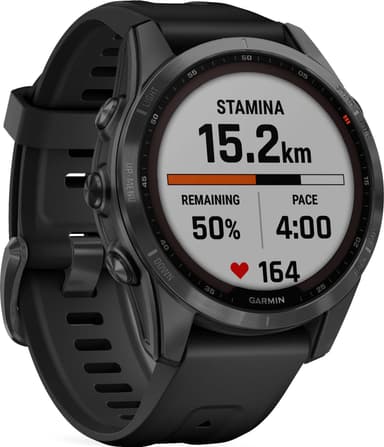 Garmin Fenix 7S Solar smartur 42mm (sort)