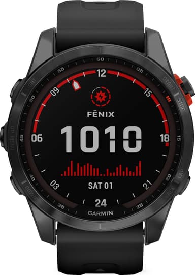Garmin Fenix 7S Solar smartur 42mm (sort)
