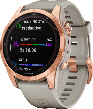 Garmin Fenix 7S Solar smartur, 42mm (sand)