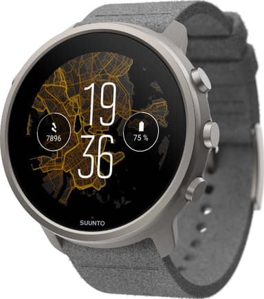 Suunto 7 titaniumsmultisportsur, 50 mm (stone grey)