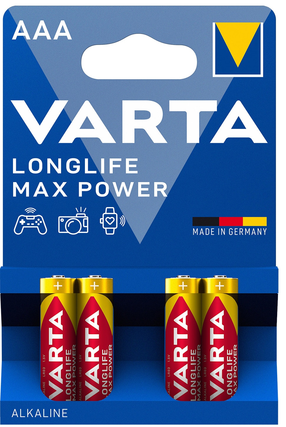 Varta Longlife Max Power AAA-batterier (4-pak)