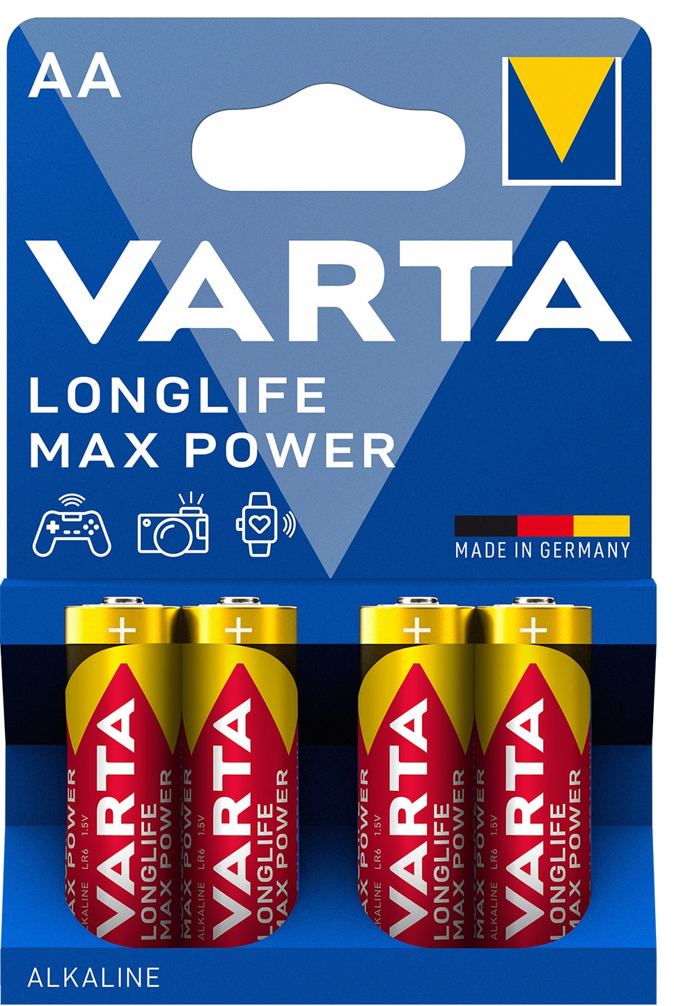 Varta Longlife Max Power AA-batterier (4-pak) thumbnail