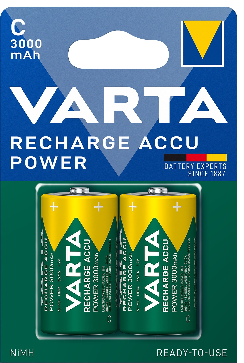 Varta Power C 3000Mah-batterier (2-pak) thumbnail