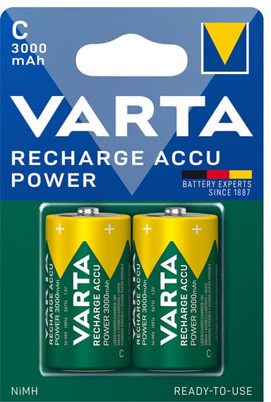 Varta Power C 3000Mah-batterier (2-pak) thumbnail