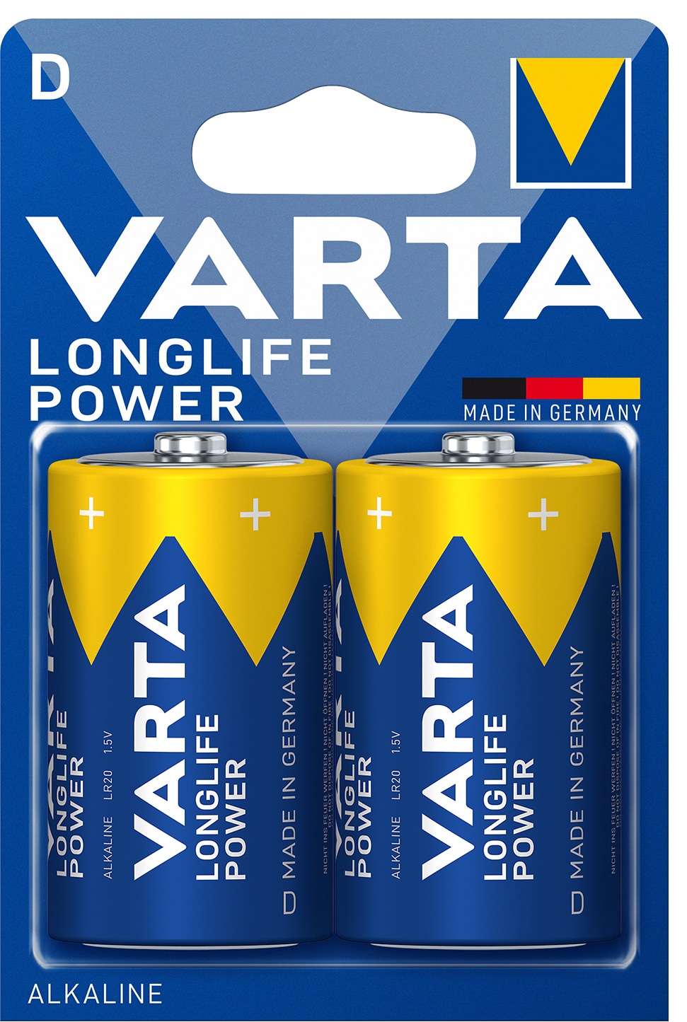 Varta Longlife Power D-batterier (2-pak)