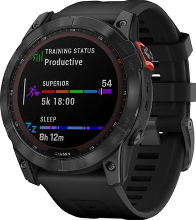Garmin Fenix 7X Solar smartur, 51mm (sort)