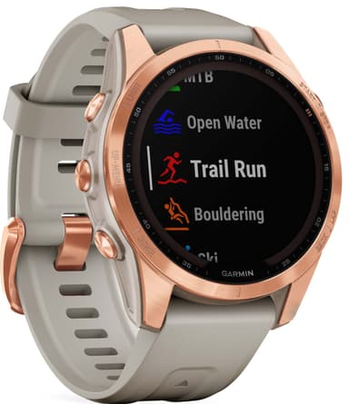 Garmin Fenix 7S Solar smartur, 42mm (sand)