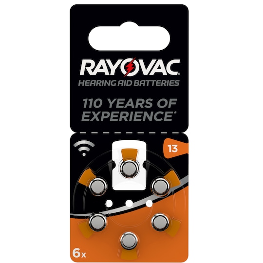 Efternavn rent Genoptag Varta Rayovac batterier til høreapparat 13 (pakke med 6) | Elgiganten
