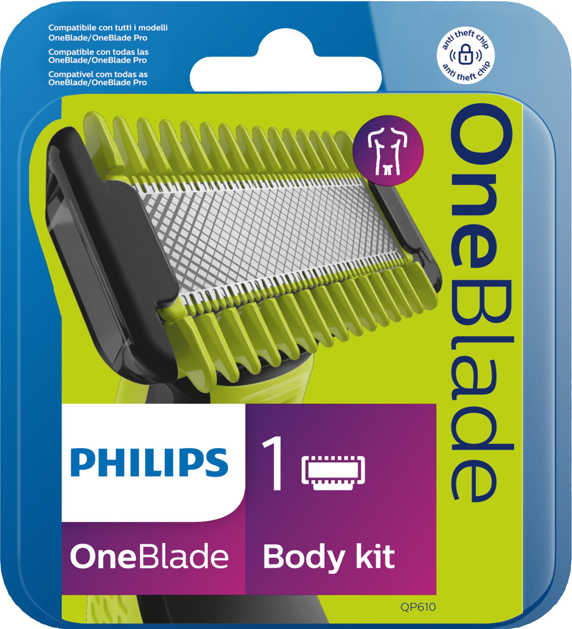 Philips OneBlade udskiftningsblad QP610/50V2 thumbnail