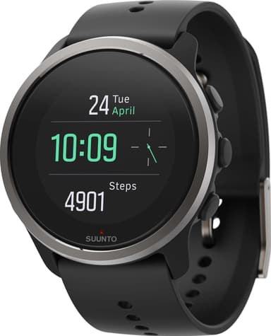 Suunto 5 Peak multisportsur, 43 mm  (sort)