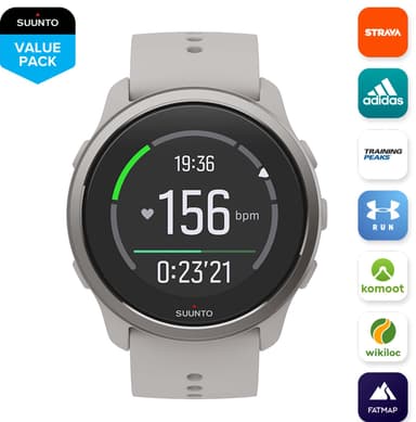 Suunto 5 Peak multisportsur, 43 mm (ridge sand)