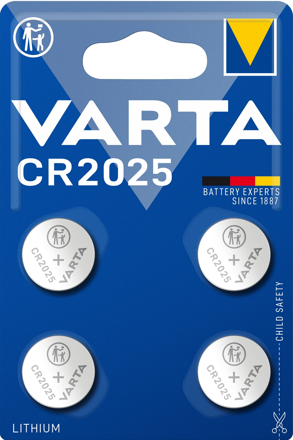 Varta CR 2025-batteri (Pakke med 4) thumbnail