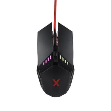 Maxlife Gaming MXGM-200 800/1000/1600/2400 DPI 1,8 m trådet mus sort