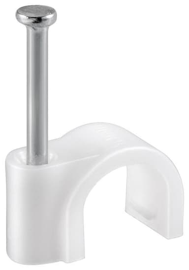 Goobay Kabelclips 14 mm, hvid