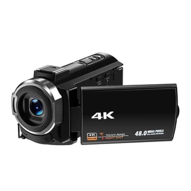Videokamera 4K/48 megapixel/16x zoom/nattesyn/fjernbetjening