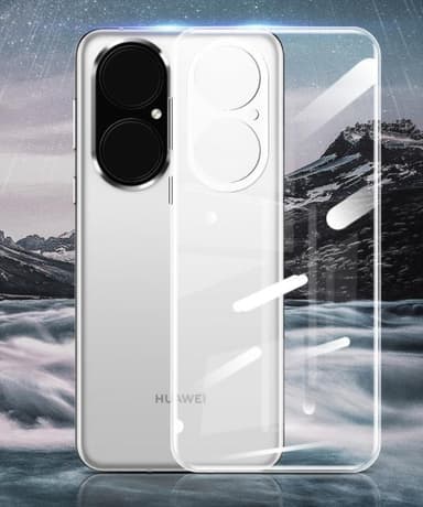 Huawei P50 Pro mobilcover TPU gennemsigtig 2-pak