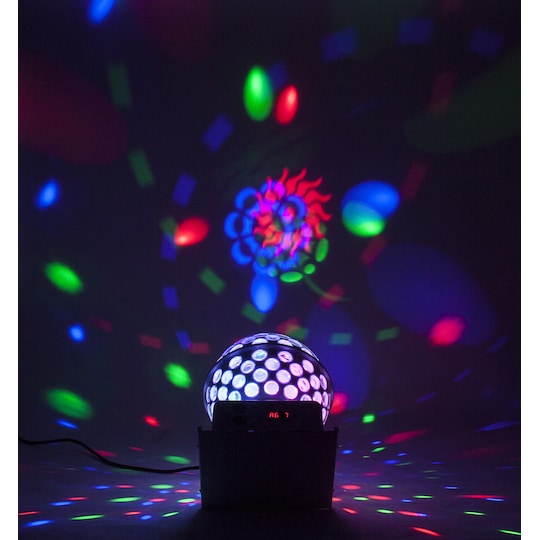 Ibiza Diskokugle med multifarvet lys
