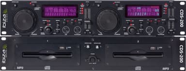 Ibiza Dobbelt cd-afspiller med USB