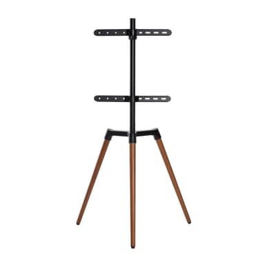 Tv-gulvstativ Sort/Bøg, 50-65""