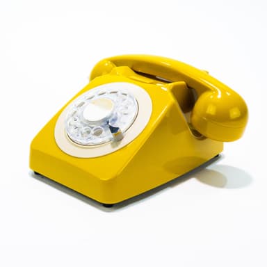 GPO 746 Retro Drejeskivetelefon - Senneps Gul