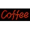 Neonskilt 60cm ""Coffee""