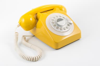 GPO 746 Retro Drejeskivetelefon - Senneps Gul