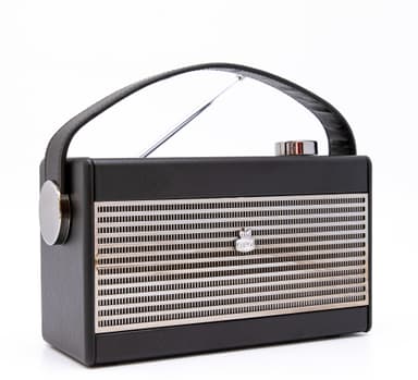 GPO Darcy Vintage Style Radio - Sort & Sølv