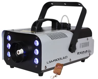 Ibiza røgmaskine, 900 watt, LED + DMX