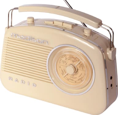 Madison retro radio m. Bluetooth, beige