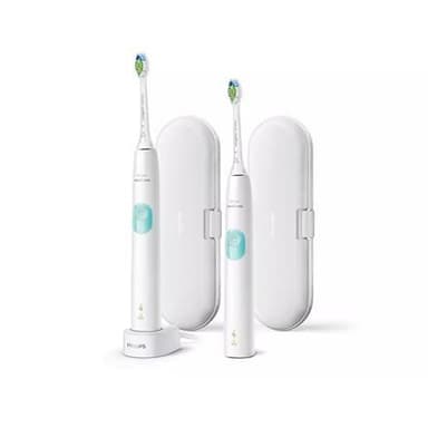 Philips Elektrisk tandbørste HX6807/35 Sonicare ProtectiveClean 4300 Genopladelig, Til voksne, Antal børstehoveder inkluderet 2, Antal tænder børstetilstande 2, Hvid/Mint